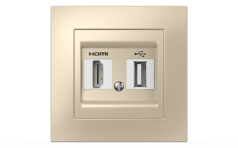 Розетка 2-я HDMI + USB